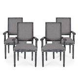 French Country Wood Upholstered Dining Chair - NH511513