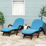 Outdoor Water Resistant Chaise Lounge Cushions (Set of 2) - NH612313