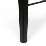 Handcrafted Modern Industrial Mango Wood Oversized Side Table, Natural and Black - NH355413