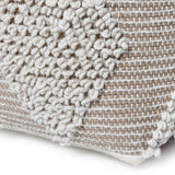 Contemporary Handcrafted Faux Yarn Pouf - NH073513