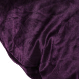 Modern 7.5 Ft. Velvet Eggplant Bean Bag - NH135313