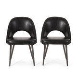 Contemporary Open Back Dining Chairs, Set of 2 - NH543413