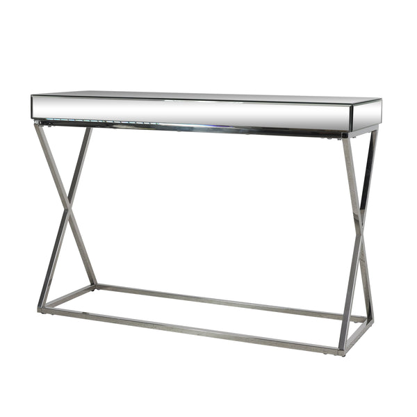 Modern Glam Console Table with Mirror Tabletop - NH245313