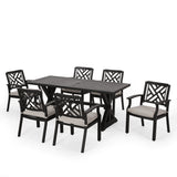 Outdoor Aluminum 7 Piece Dining Set - NH900413