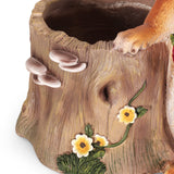 Outdoor Decorative Squirrel Planter, Brown - NH189413