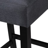 Dark Charoal Fabric Barstools, Set of 2 - NH928203