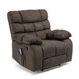 Contemporary Pillow Tufted Massage Recliner - NH532413