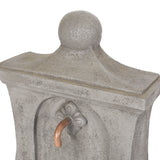 Outdoor 2-Tier Single Spout Fountain, Light Gray - NH947413