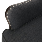 Contemporary Upholstered Accent Chair with Nailhead Trim - NH375513