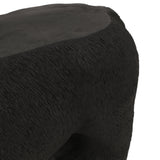 Outdoor Bear Garden Bench, Matte Black - NH595513