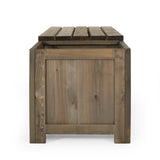 Outdoor Pine Wood Planter Bench - NH745513