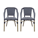 Grouse Outdoor French Bistro Chairs, Set of 2