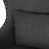 Contemporary Upholstered Accent Chair with Nailhead Trim - NH375513