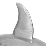 Handcrafted Aluminum Shark Figurines, Set of 2, Raw Nickel - NH475413