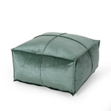 Modern Glam Velvet Square Bean Bag Ottoman - NH189213