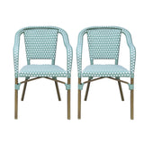 Grouse Outdoor French Bistro Chairs, Set of 2