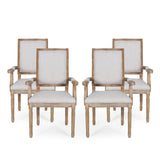 French Country Wood Upholstered Dining Chair - NH511513