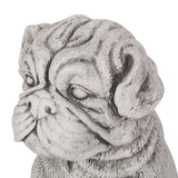 Outdoor Dog Garden Statue, Antique White - NH647413