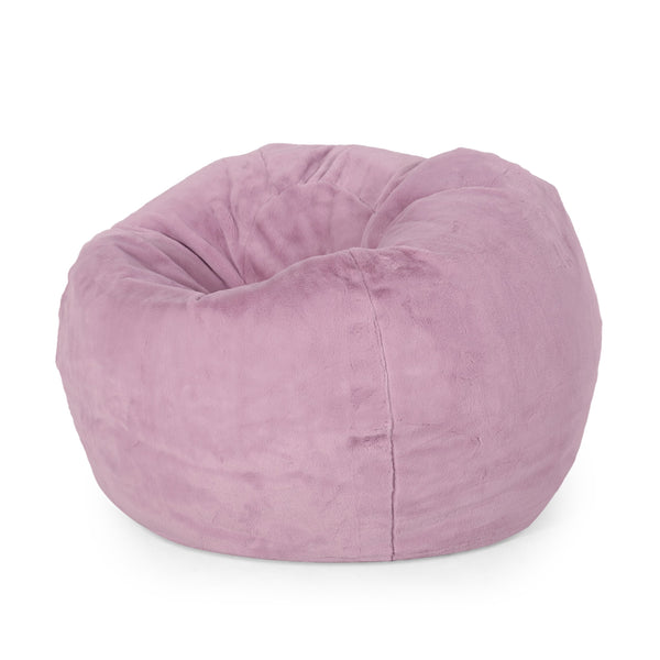 Modern Glam 3 Foot Faux Fur Bean Bag - NH325513