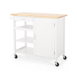 Contemporary Kitchen Cart with Wheels - NH861313