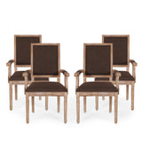 French Country Wood Upholstered Dining Chair - NH511513