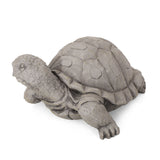 Outdoor Turtle Garden Statue, Dark Gray - NH753413