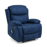 Contemporary Pillow Tufted Massage Recliner - NH232413