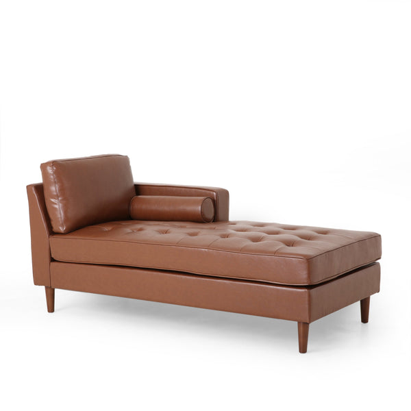 Contemporary Tufted Upholstered Chaise Lounge - NH345413