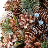 Pre-Decorated Pine Cone and Glitter Unlit Artificial Tabletop Christmas Tree - NH066313