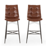 Contemporary Tufted Barstools, Set of 2 - NH854413