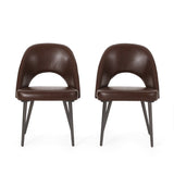 Contemporary Open Back Dining Chairs, Set of 2 - NH543413