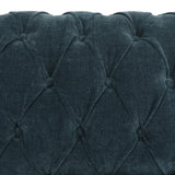 Nystrom Chesterfield Fabric Tufted 3 Seater Sofa