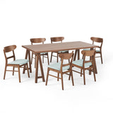 Mid-Century Modern 7 Piece Dining Set with A-Frame Table - NH992313