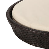 Outdoor Wicker Dog Bed with Water-Resistant Cushion - NH132413