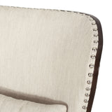 Contemporary Upholstered Accent Chair with Nailhead Trim - NH375513