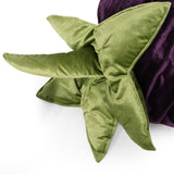 Modern 7.5 Ft. Velvet Eggplant Bean Bag - NH135313