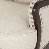 Contemporary Upholstered Accent Chair with Nailhead Trim - NH375513