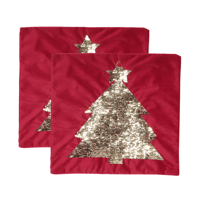 Glam Velvet Christmas Throw Pillow Cover - NH318313