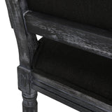 French Country Wood Upholstered Dining Chair, Set of 2 - NH155513