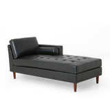 Contemporary Tufted Upholstered Chaise Lounge - NH345413