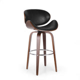 Mid-Century Modern Upholstered Swivel Barstool - NH661413