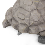 Outdoor Turtle Garden Statue, Dark Gray - NH753413