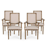 French Country Wood Upholstered Dining Chair - NH511513