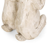 Outdoor Rabbit Family Garden Statue, White - NH399413