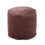 Modern Velveteen Cylinder Pouf - NH530413