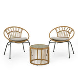 Outdoor 3 Piece Wicker Chat Set - NH796313