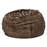 Modern 3 Foot Faux Fur Bean Bag (Cover Only) - NH863313