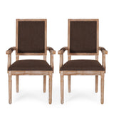 French Country Wood Upholstered Dining Chair - NH511513