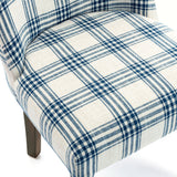 Contemporary Upholstered Plaid Dining Chairs, Set of 2 - NH235513