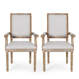 French Country Wood Upholstered Dining Chair - NH511513